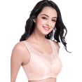 thumbnail image 3 of BIMEI Mastectomy Bra with Pockets for Breast Prosthesis Women Everyday Lace Bra 8708,Pink,36A, 3 of 8