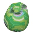 thumbnail image 1 of Boscoman Pear Shaped Green Tie-Dye Beanbag Chair, 1 of 1