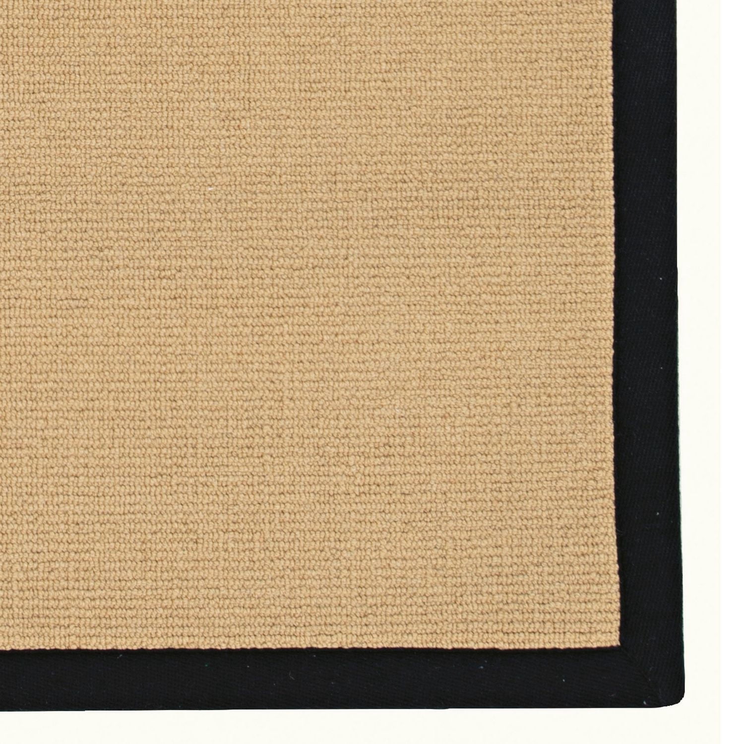 Tapis de couloir Athena sisal et noir 2 pi 6 po x 12 pi