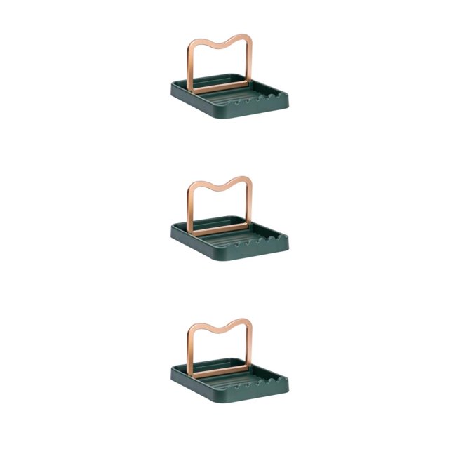 kurtrusly Easy To Clean Pot Lid Holder - Convenient Kitchen Organizer High-quality Good Design Holder Removable And Pot Lid green 3Set