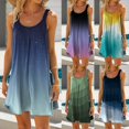 thumbnail image 4 of Kcodviy Robe de Plage pour Femme Bikini Robes pour Femmes Été Tenue de Plage Couvre-Maillots Décontractée Vacances Robe de Plage Grande Taille Courte Robes d'Été à Col Licou, 4 of 5