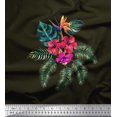 thumbnail image 1 of Soimoi Rayon Fabric Floral & Leaves Tropical Print Fabric by Yard 42 Inch Wide, 1 of 2