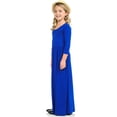 thumbnail image 1 of Robe Longue Décontractée à Fleurs pour Filles à Manches Longues avec Poches, Robes de Vacances, Robe Longue à Manches Longues pour Filles Longueur au Sol, 1 of 5