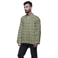 thumbnail image 2 of Atasi Kurta Traditionnel en Coton Imprimé à Col Mandarin pour Hommes Chemise Décontractée, 2 of 5