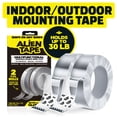 thumbnail image 1 of Alien Tape Clear 2 Pack 7Ft Total Waterproof Heavy-Duty Reusable Double-Sided Mounting Tape for Indoor Outdoor Use, 1 of 6