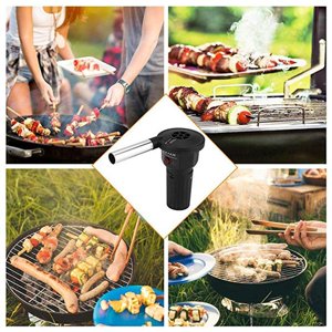 Maoww Mini BBQ Fan Air Blower for Outdoor Camping Picnic Charcoal Grill Barbecue