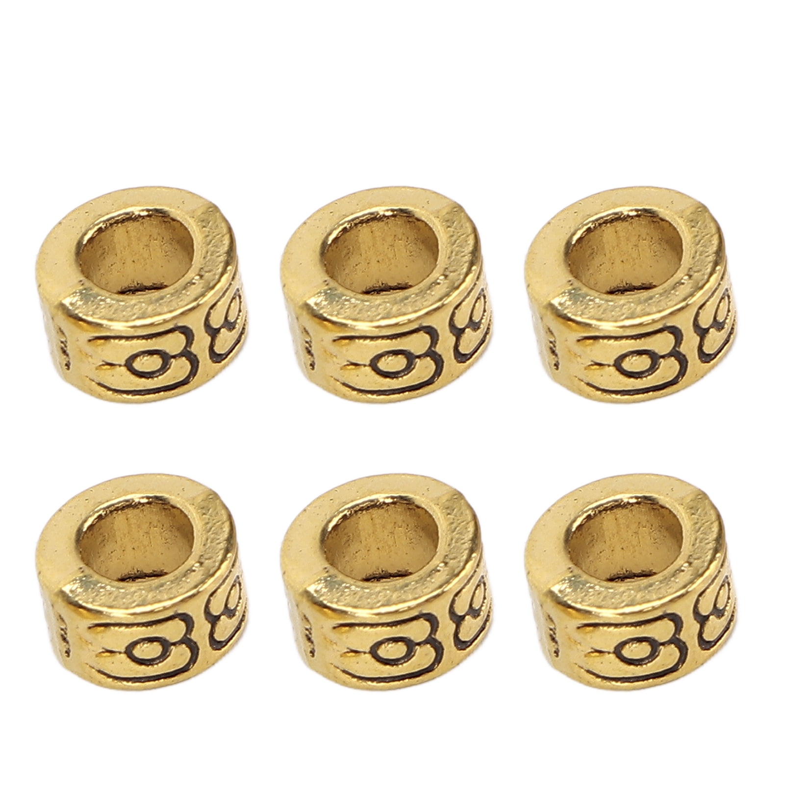 Perles pour Cheveux de Barbe, Perles Rétro pour Tube à Cheveux à la Mode 30 Pcs pour Hommes pour Fête Argent,Or