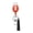 Orange, variant on Zinc Alloy Retractable Badge Holder Solid Color ID Card Badge Reel With Pen Holder Keychain Badge Holder for Doctors Nurses and Workers