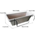 thumbnail image 2 of Becaristey Garden Planter Box Good Hanging Flowerpot For Balcony Decorations Outdoor Gardener Plant Flower Pot dark grey, 2 of 6