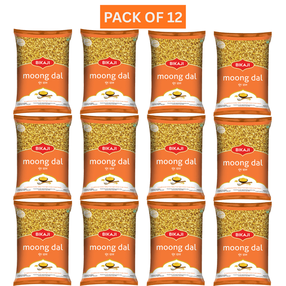 Bikaji Moong Dal Snacks 140g, Pack of 12