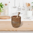 thumbnail image 3 of Mango Wood Mortar & Pestle 5.5", 3 of 4
