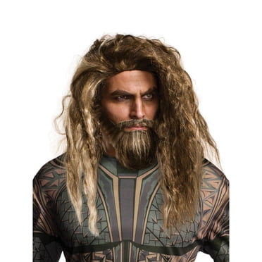 Ensemble Perruque et Barbe Aquaman and the Lost Kingdom Aquaman pour adulte