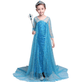 thumbnail image 1 of HAWEE Princess Elsa 2 Dress Costumes with Shining Long Cape for Birthday Party, 1 of 6