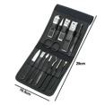 thumbnail image 2 of Professional Lemon Yellow Nail Clippers Set Pedicure Kit Stainless Steel with Luxurious Travel Case, 2 of 5