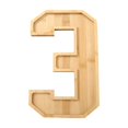 thumbnail image 1 of wycnly Number Tray Fruit Cheese Platter Vegetable Food Wooden Board Large 11.6in Fillable Frame Party Snack Serving Clearance, 1 of 5