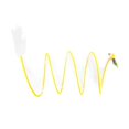 thumbnail image 2 of relayinert Foldable Indoor Cat Tunnel S Type Spring Tent Playing Toy Durable Portable Yellow L Mouse 1Set, 2 of 6