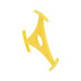 thumbnail image 1 of OULII Adaptateur d'Enregistrement Triangulaire Installation Facile ABS Jaune 1Pcs, 1 of 8