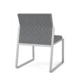 thumbnail image 5 of Gansett Reception Waiting Armless Guest Chair / Silver Steel / Gray / Gray, 5 of 5