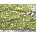 thumbnail image 2 of Soimoi Green polyester Crepe Fabric Tea Bag,Star Anise & Lemon Slice Vegetable Printed Fabric 1 Yard 42 Inch Wide, 2 of 3