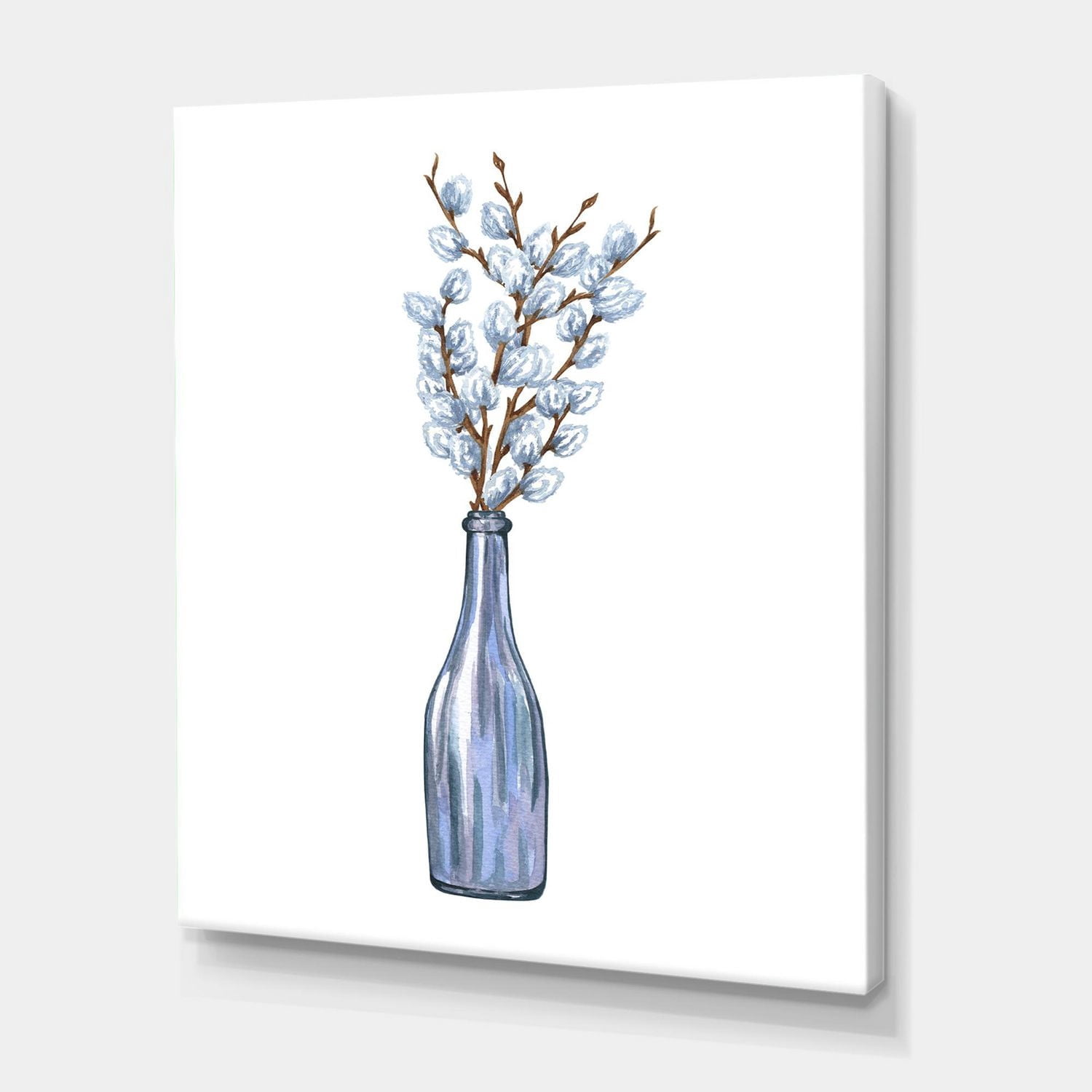 Designart Bouquet de brindilles de saule pourpre II Art mural sur toile