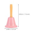 thumbnail image 2 of BRIGHTFUFU 3Pcs holiday bell Hand Bell Pink Iron for Shop Pet Training, 2 of 7