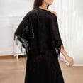 thumbnail image 1 of Elegant Lace Shawl Scarf For Bridal Wedding Evening Gown And Formal Party Versatile Triangle Wrap Wraps 2, 1 of 3