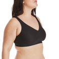 thumbnail image 2 of Hanes Womens Comfort Evolution Wirefree Bra, L, Black, 2 of 2