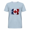 thumbnail image 3 of Pisexur T Shirts for Man , Hommes Imprimé Col Rond Mode Décontractée Manches Courtes Blouses Col Rond Chemises Bleu Clair, P Chemises de Golf Hommes & Chemises Hommes, 3 of 6