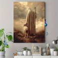 thumbnail image 4 of Toile Murale Religieuse Berger et Agneau 15,75 X 11,81 Pouces, 4 of 8
