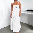 thumbnail image 2 of Birdeem Robe Sans Manches pour Femmes, Mode Aguichant, Couleur Unie, Ajourée, à Fermeture Éclair, Camisole, 2 of 12
