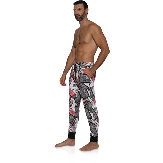 Men's Fun Lounge Pants Boxers Printed Pajama Graphic Pants Loungewear