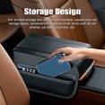 thumbnail image 4 of Armrest cover,Leather Car Armrest Leather Center Console Car Interior Cover Suv Armrest Cover Interior Universal Car Armrest Box Mat Leather And Suv Armrest Cover Car Console Cover Universal Most, 4 of 6