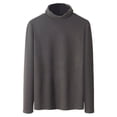 thumbnail image 1 of HAiming Chandails Thermiques à Col Roulé pour Hommes Couche de Base Décontractée Manches Longues Chandail Léger Automne Hiver Hauts Chauds, 1 of 5