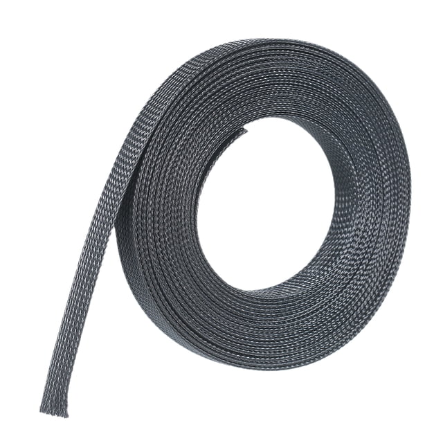 Labymos 21ft 3/4 Inch (20mm) Expandable Braided Cable Sleeve Cord Protector Tubing Sheath for Automotive