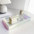 thumbnail image 2 of Abbracc Rectangle Transparent Plateau de Rangement Plateau de Fruits Décor Plateau de Bijoux Plateau de Vanité Plateau Décoratif pour Mariage Comptoir Affichage Parfum Commode, 2 of 7