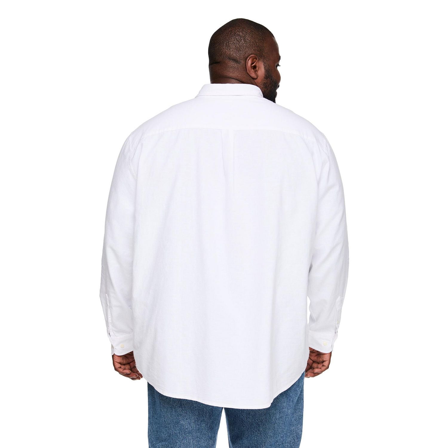 Chemise à col boutonné et manches longues George Plus pour hommes