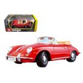 thumbnail image 1 of Bburago 1961 Porsche 356 B Cabriolet Rouge Modèle Réduit 1/24 par Bburago, 1 of 6