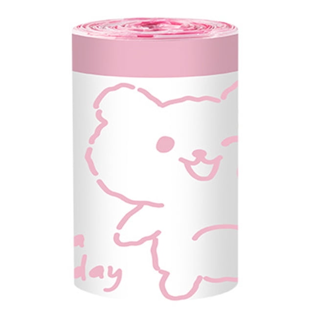Drawstring Bathroom Garbage Bags Trash Can Liners For Kitchen Rabbit Print 4 Gallon Hand Tear Free Wall Mounted Garbage Bags Thick and Portable Garbage Bags