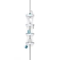 thumbnail image 1 of HiRISE 4 Tension Shower Caddy with Mirror White with Aluminum, 1 of 1