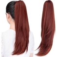 thumbnail image 1 of ORUYROP Extension de Queue de Cheval, 20 Pouces extensions de Cheveux de Queue de Cheval Auburn Queue de Cheval Bouclée Cheveux à Longues Griffes Extension de Cheveux Pièce de Cheveux Synthétique d'Apparence Naturelle pour Femmes, 1 of 7