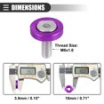 thumbnail image 4 of Unique Bargains 6 Pcs Finishing Countersunk Fender Bumper Washers Engine Bay Fastener Kit for Motorcycle Purple, 4 of 7