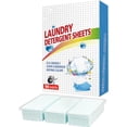 thumbnail image 3 of KTTECTOA New Type of Concentrated Laundry Detergent Cleansing Hand Protection Color Protection Non Liquid Soap 90 Sheets Stain Removal Detergent Sheets Clearance Decor Canada Days Home Decor, 3 of 8