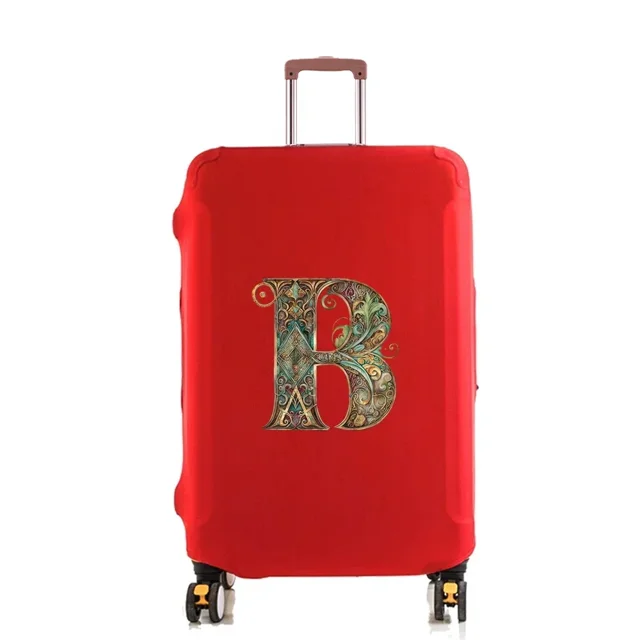 Luggage Dust Cover Pull-rod Case Protector Reusable for Washable 18-32inch Graphi Letter Printed Pattern Travel Accessories 8Graphic Letter B L