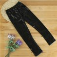 thumbnail image 3 of Leggings Moulants Extensibles en Cuir pour Bébés Filles, 3 of 6
