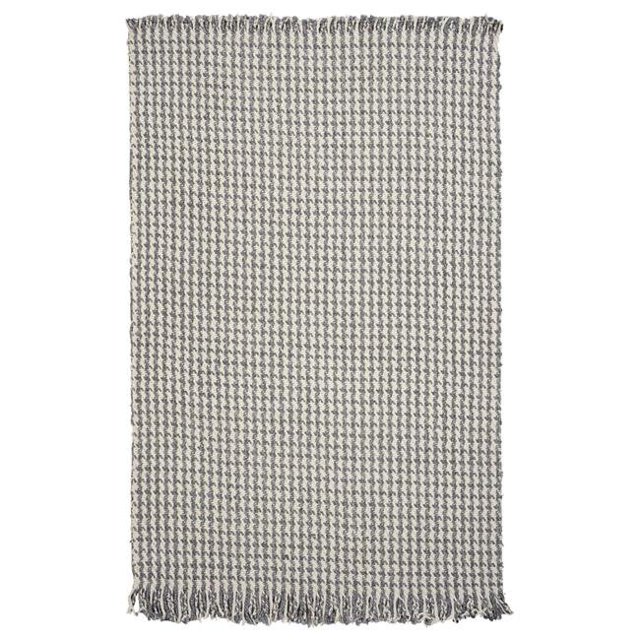 HomeRoots 353055 5 x 8 ft. Wool Ivory & Grey Area Rug