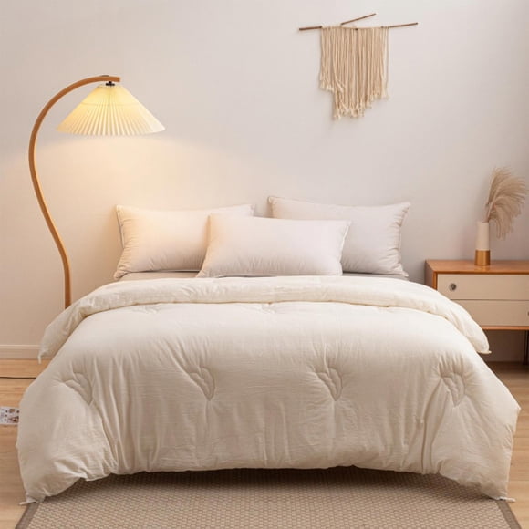 karymi Super-Soft Washed Microfiber Duvet Insert - Great For Summer Spring Fall Enhanced Warmth For All Seasons - Lightweight Yet Insulating Comforter Core Bedroom Decor Living Room Decor