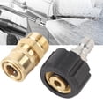 thumbnail image 3 of Raccords de Laveuse à Pression Raccords Rapides en Laiton 3/8 Pouce à M22 Adaptateur de Laveuse à Pression Mâle Femelle, 3 of 7