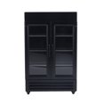 thumbnail image 1 of Dollhouse Refrigerator, Exquisite Workmanship Double Door Easy To Store Wood Dollhouse Fridge Portable Simulation  For 1:12 Dollhouse White,Yellow,Black,Blue,Red, 1 of 8