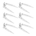 thumbnail image 4 of 6 Pcs Fourchettes de Rôtissoire pour Gril Fourche de Friteuse à Air Chaud Fourche en Acier Inoxydable pour Rôtir le Poulet Fourche pour Poisson Viande Fourche Grillée, 4 of 6