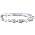 thumbnail image 2 of RKSTN Rings for Women Twisted Shape Diamondengagement stacking Matching anniversary Wedding Band for Women, 2 of 4